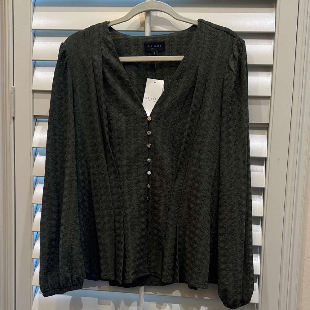 Ted Baker London Textured Forest Blouse
